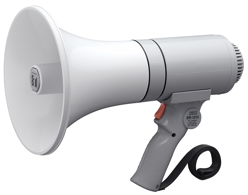 Megaphone cầm tay 15W: ER-1215 (Tối đa 23W)