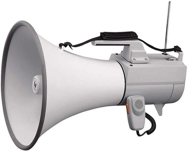 Megaphone đeo vai 30W với còi báo hú: ER-2930W 