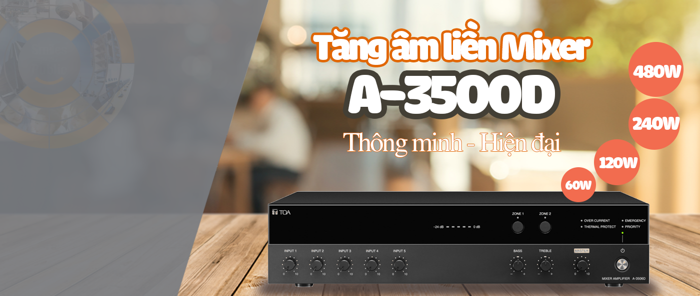 Amplifier TOA, A-3500D, TOA Vietnam